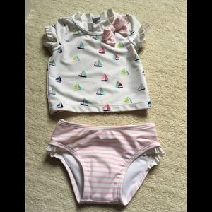 NWOT Janie and Jack 2-piece swimsuit 6-12months